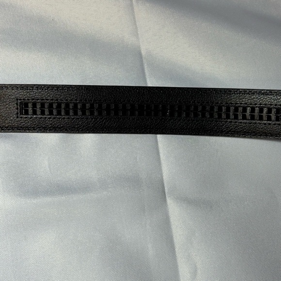 2/$30 Men’s Black Casual Ratchet No Holes Genuine Leather Belt Cut to Size - Picture 9 of 16